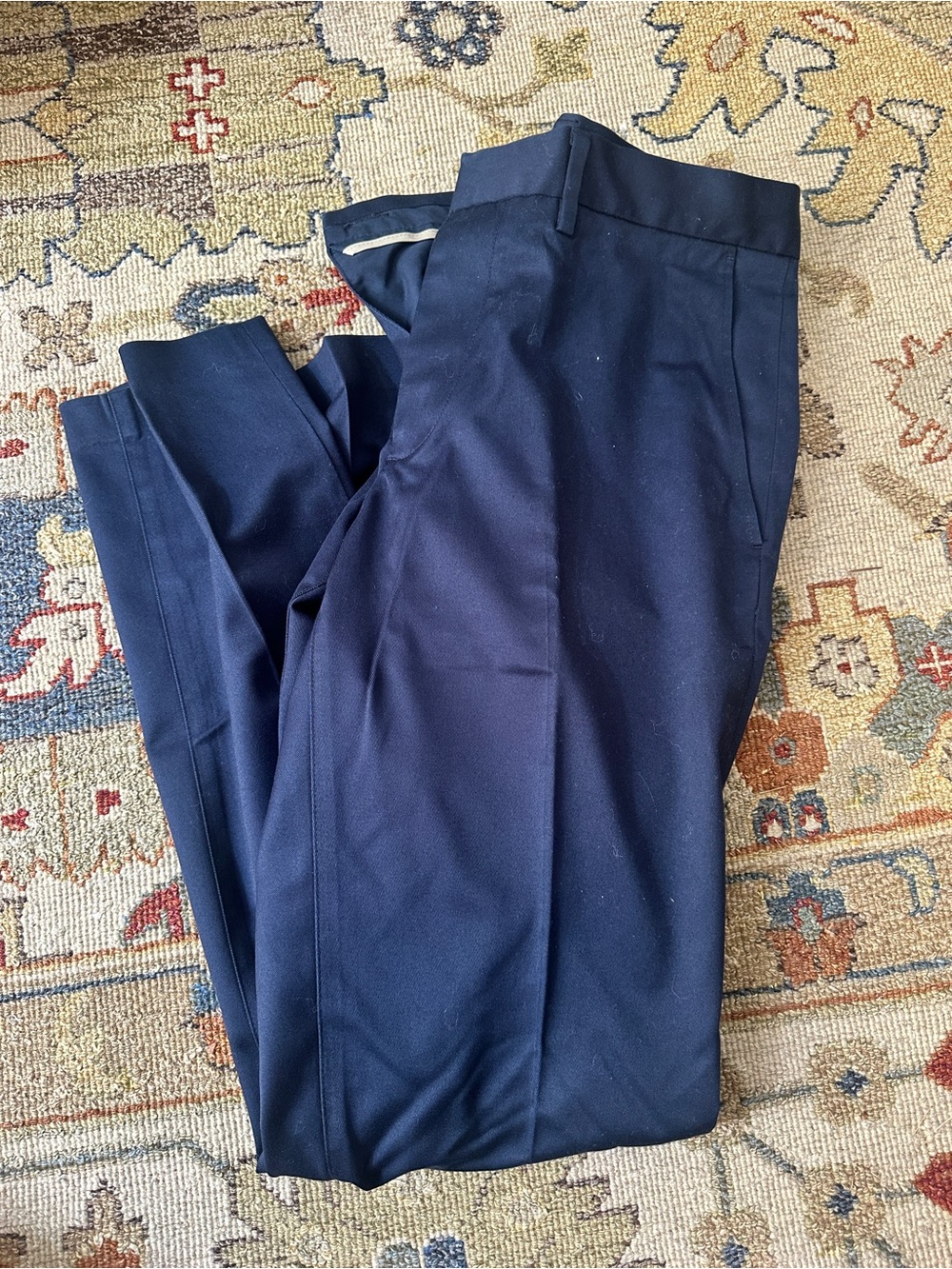 Mens Nordstrom Slim Fit Navy Dress Pants sz 32 x 30